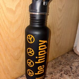 Black and Yellow Klean Kanteen Water Bottle